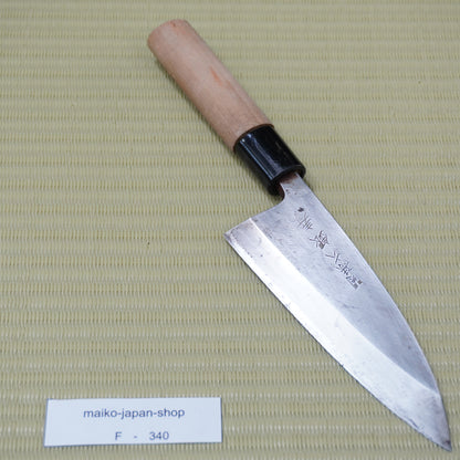 Sekimagoroku Ginju Used Deba Knife 145mm Signed Japan High Quality Blade F-340