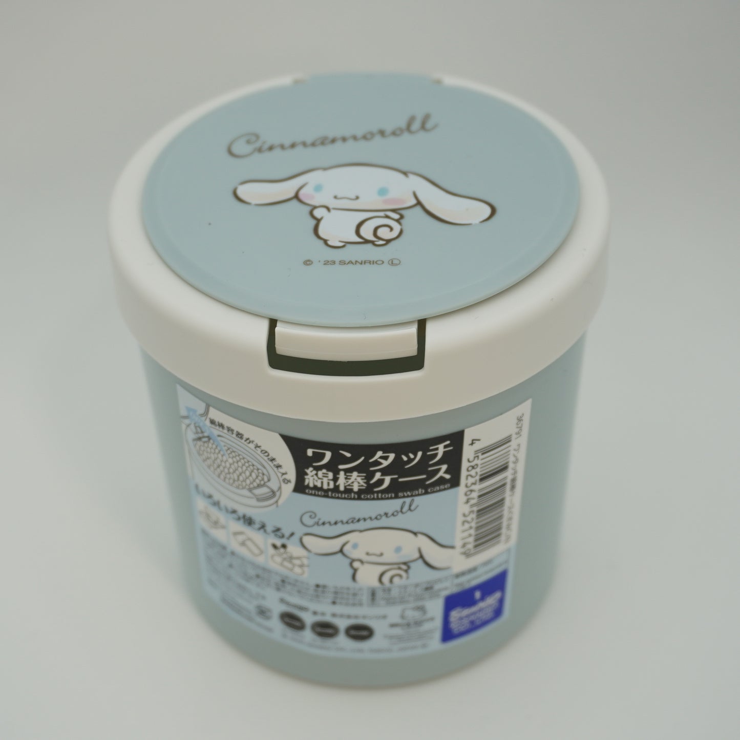 DAISO Cotton Swabs Sanrio Cinnamoroll Case Set Made in Japan Kawaii 100pcs P-125