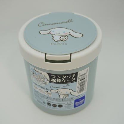 DAISO Cotton Swabs Sanrio Cinnamoroll Case Set Made in Japan Kawaii 100pcs P-125