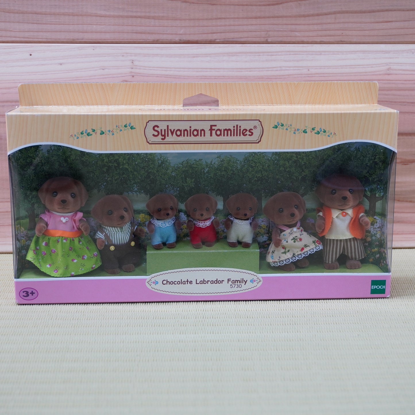 Sylvanian Families Chocolate Labrador Family 5730 Calico Critters Japan New