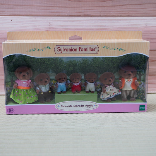 Sylvanian Families Chocolate Labrador Family 5730 Calico Critters Japan New