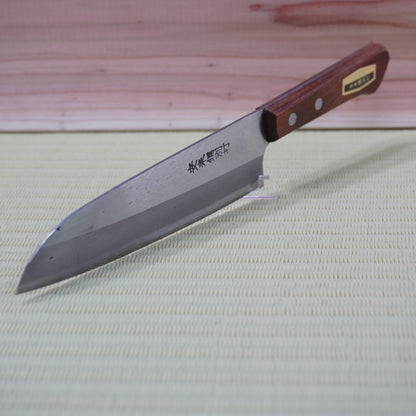 Kyoto Used Japanese Santoku Knife 165mm High Quality Blade Vintage Boxed F-342