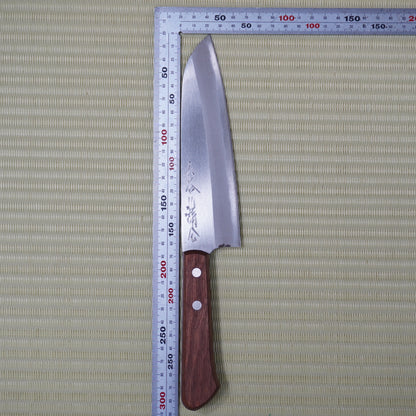 Kyoto Used Japanese Santoku Knife 165mm High Quality Blade Vintage Boxed F-342