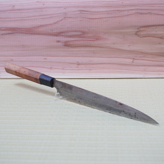 Tametsugu Used Japanese Yanagiba Knife 200mm Lightweight Sashimi Blade F-345