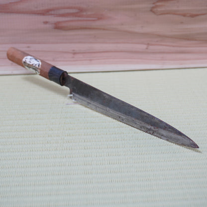 Yushun Used Japanese Yanagiba Knife 205mm Lightweight Sashimi Blade F-346