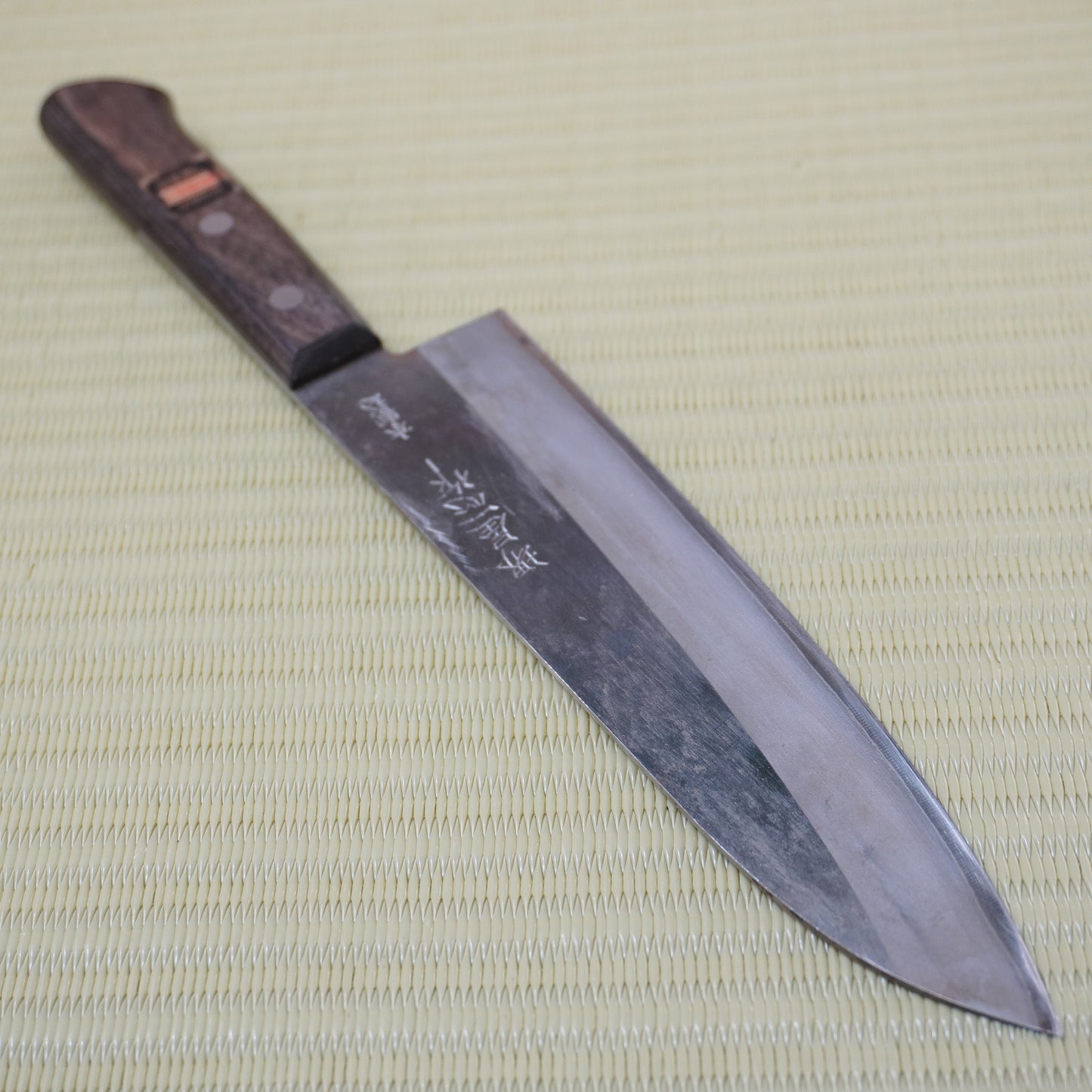 Sakai Isshin Used Japanese Santoku Knife 185mm Vintage sushi sashimi F-347