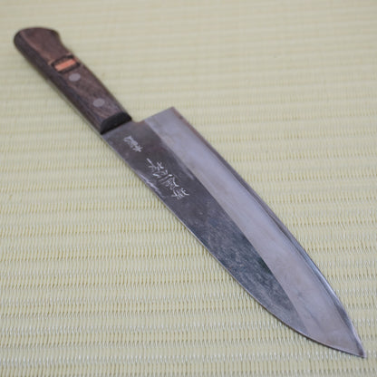 Sakai Isshin Used Japanese Santoku Knife 185mm Vintage sushi sashimi F-347
