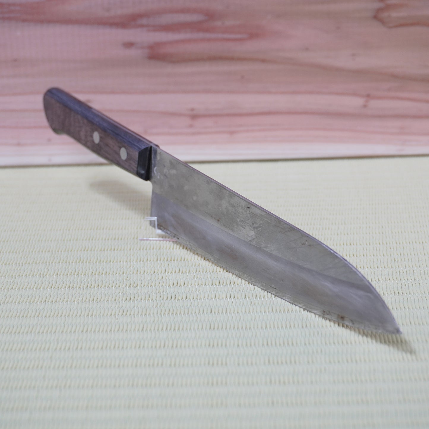 Sakai Isshin Used Japanese Santoku Knife 185mm Vintage sushi sashimi F-347