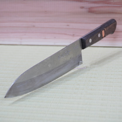 Sakai Isshin Used Japanese Santoku Knife 185mm Vintage sushi sashimi F-347
