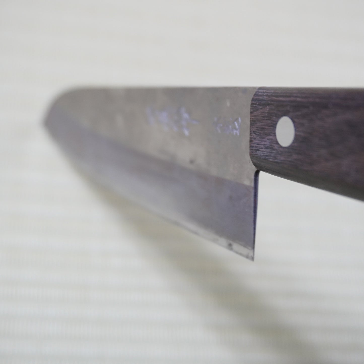 Sakai Isshin Used Japanese Santoku Knife 185mm Vintage sushi sashimi F-347