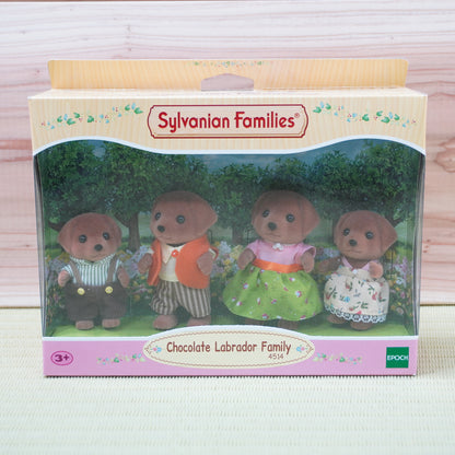 Sylvanian Families Chocolate Labrador Family 4514 Calico Critters Japan New