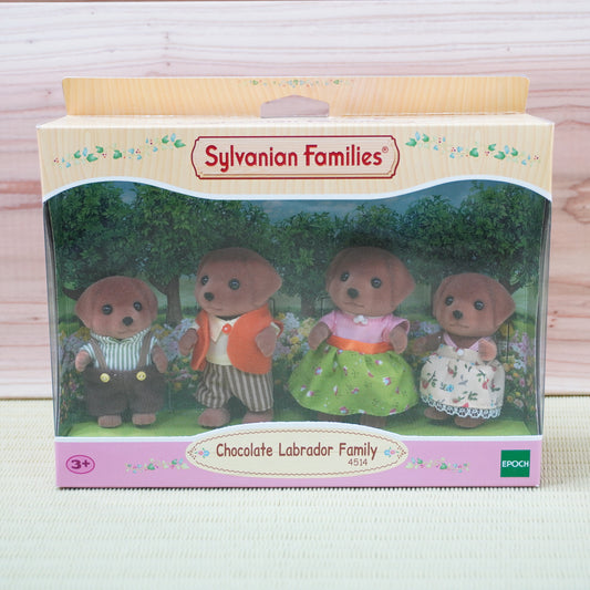 Sylvanian Families Chocolate Labrador Family 4514 Calico Critters Japan New