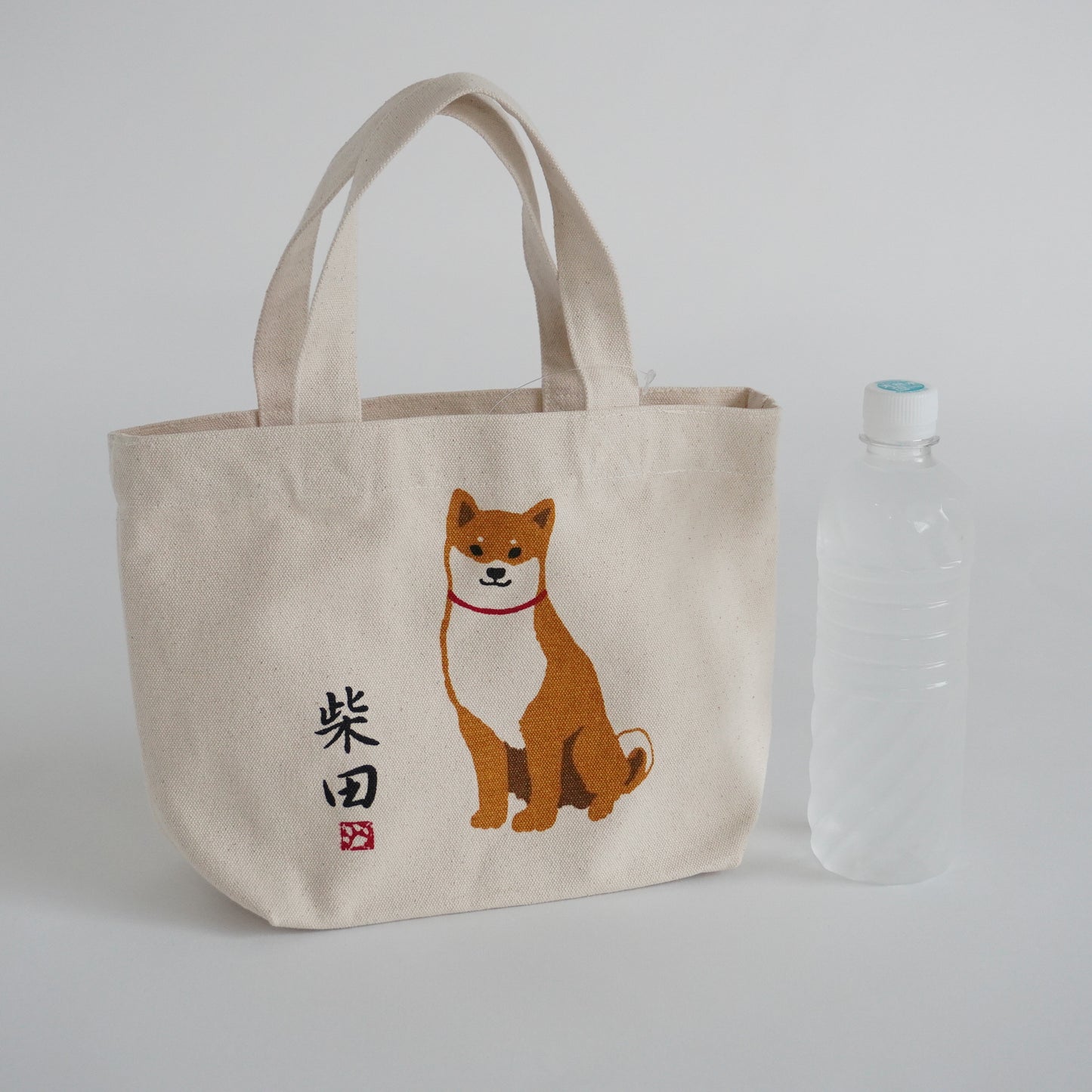 Shibata “Are you going for a walk?” Cotton Tote Bag 11.8x7.9in Dog Walk P-135