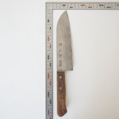 Sakai Shikimori Japanese Used Santoku Knife 165mm Lightweight Sushi F-358