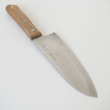 Noshu Magoroku Japanese Used Santoku Knife 165mm Vintage Lightweight Sushi F-359