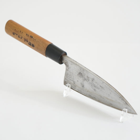 Sakai Motokame Used Deba Knife 150mm Japan Vintage High Quality Engraved F-353