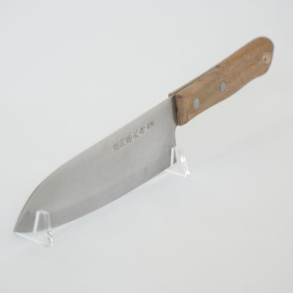 Noshu Magoroku Japanese Used Santoku Knife 165mm Vintage Lightweight Sushi F-359