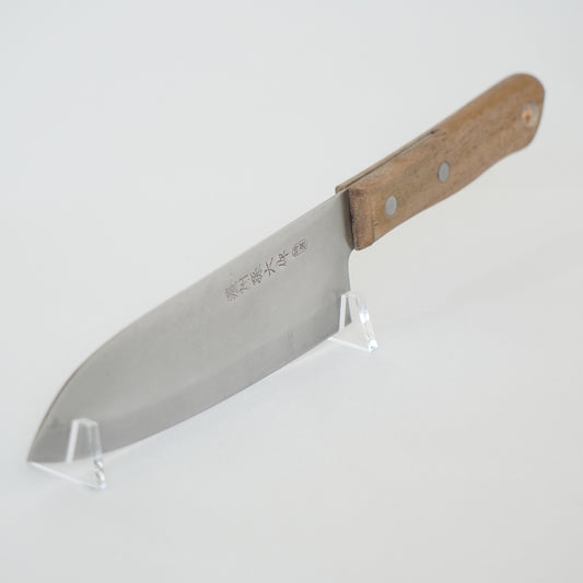 Noshu Magoroku Japanese Used Santoku Knife 165mm Vintage Lightweight Sushi F-359