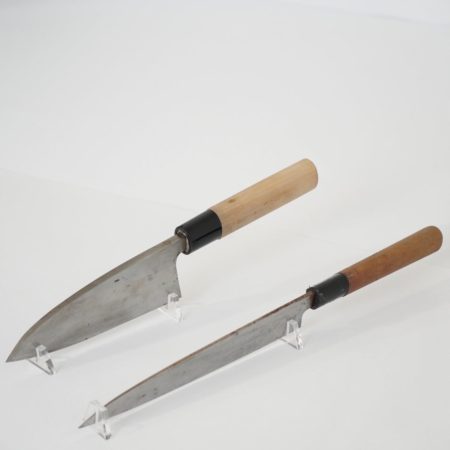 Sakai Motogame Japanese Used Deba & Yanagiba Knife Set Vintage Sushi F-363