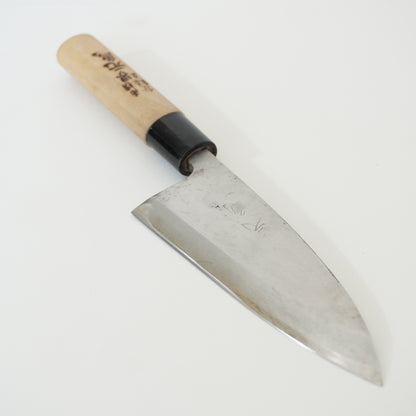 Sakai Motogame Japanese Used Deba & Yanagiba Knife Set Vintage Sushi F-363