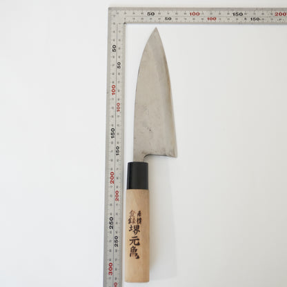 Sakai Motogame Japanese Used Deba & Yanagiba Knife Set Vintage Sushi F-363