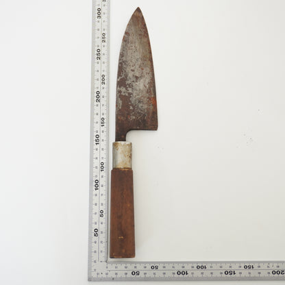 Rare Used Junk Japanese & German Kitchen Knife Combo Yanagiba Deba Mix F-372