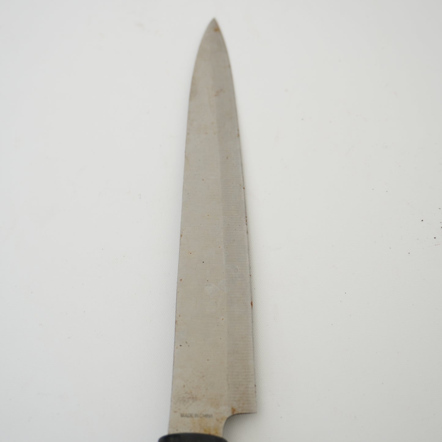 Rare Used Junk Chinese Kitchen Knife Combo Yanagiba Deba Mix F-373