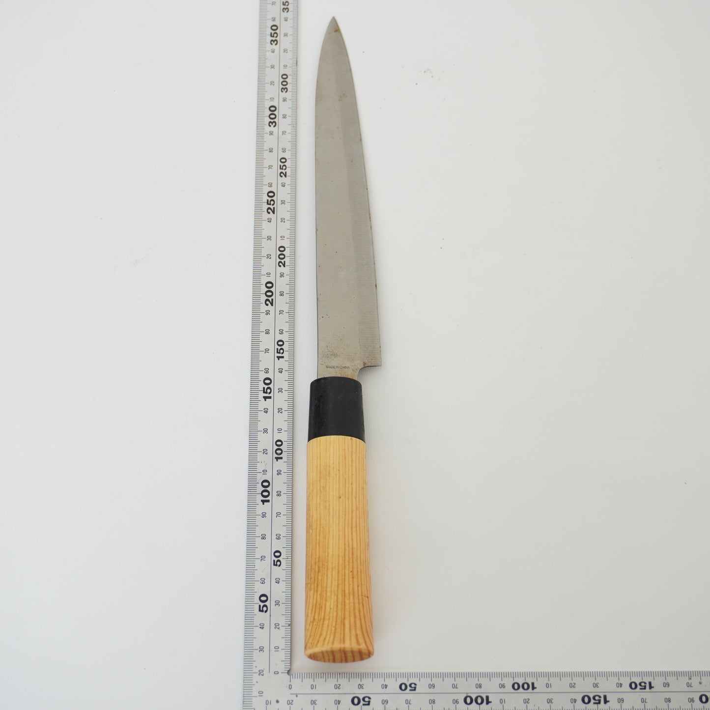 Rare Used Junk Chinese Kitchen Knife Combo Yanagiba Deba Mix F-373