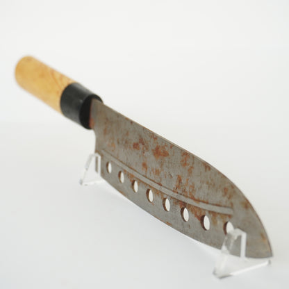 Rare Used Junk Chinese Kitchen Knife Combo Yanagiba Deba Mix F-373