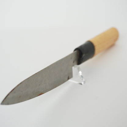 Rare Used Junk Chinese Kitchen Knife Combo Yanagiba Deba Mix F-373