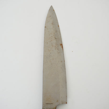 Rare Used Junk Chinese Kitchen Knife Combo Yanagiba Deba Mix F-373