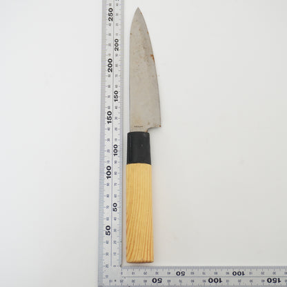 Rare Used Junk Chinese Kitchen Knife Combo Yanagiba Deba Mix F-373