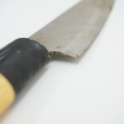Rare Used Junk Chinese Kitchen Knife Combo Yanagiba Deba Mix F-373