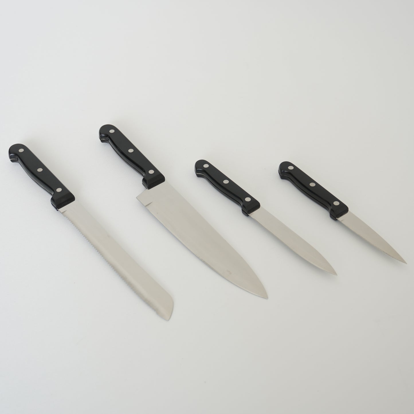 Japanese Used Kitchen Knife 4pc Set High Quality Vintage Sushi F-389