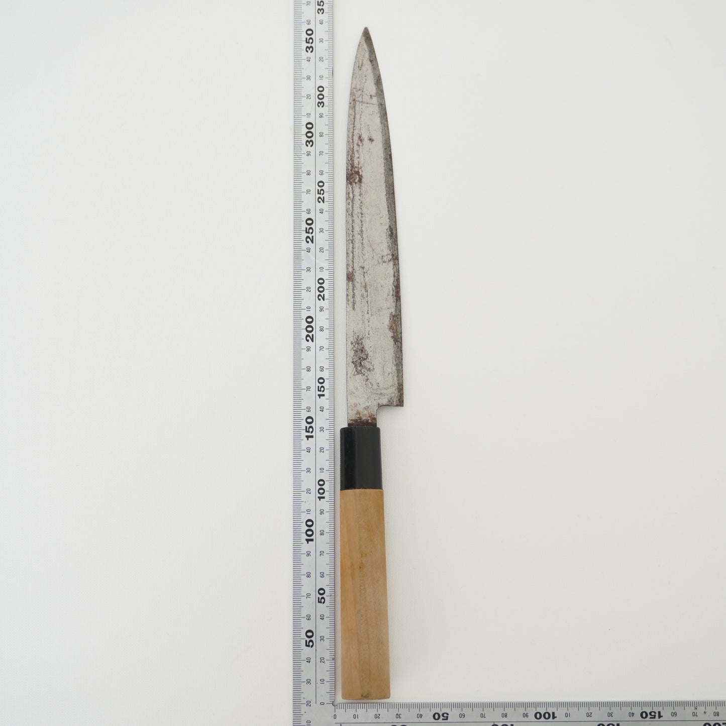 Japanese Used Vintage Knife Set with Box Sushi Sasimi F-394