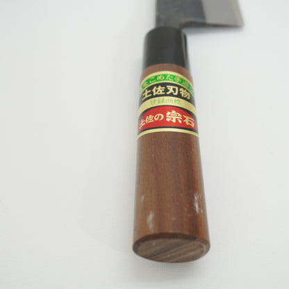 Brandnew! Rare! Japanese Tosa Double-Bevel Deba Knife Boxed Sushi Sasimi F-409