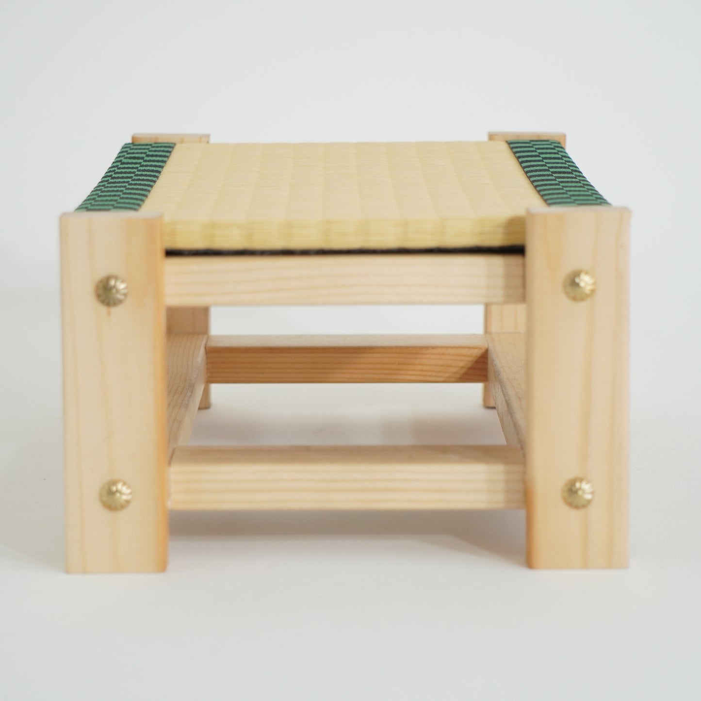 Tatami Display Stand Beeswax Finish Japanese Ichimatsu Wagara Edge Anime Figure
