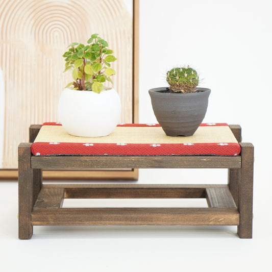 Tatami Display Stand Walnut Finish Japanese Sakura Wagara Edge Anime Figure