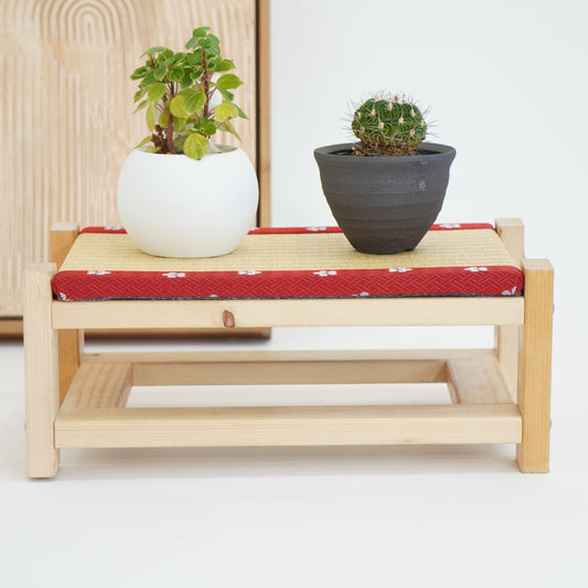 Tatami Display Stand Beeswax Finish Japanese Sakura Wagara Edge Anime Figure