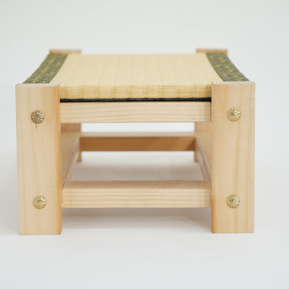 Tatami Display Stand Beeswax Finish Japanese Masugiku Wagara Edge Anime Figure