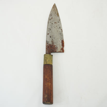 Japanese Junk Used Kitchen Knife 8pc Set Vintage Sashimi Sushi F-412