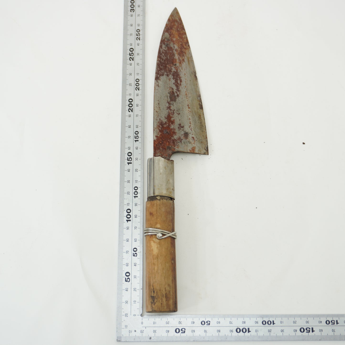Japanese Junk Used Kitchen Knife 8pc Set Vintage Sashimi Sushi F-413