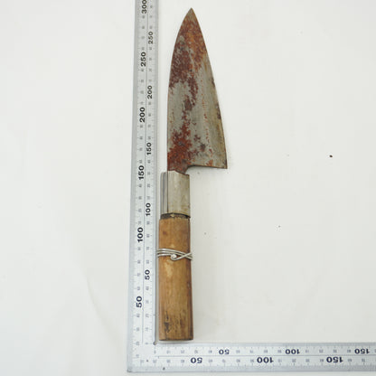 Japanese Junk Used Kitchen Knife 8pc Set Vintage Sashimi Sushi F-413