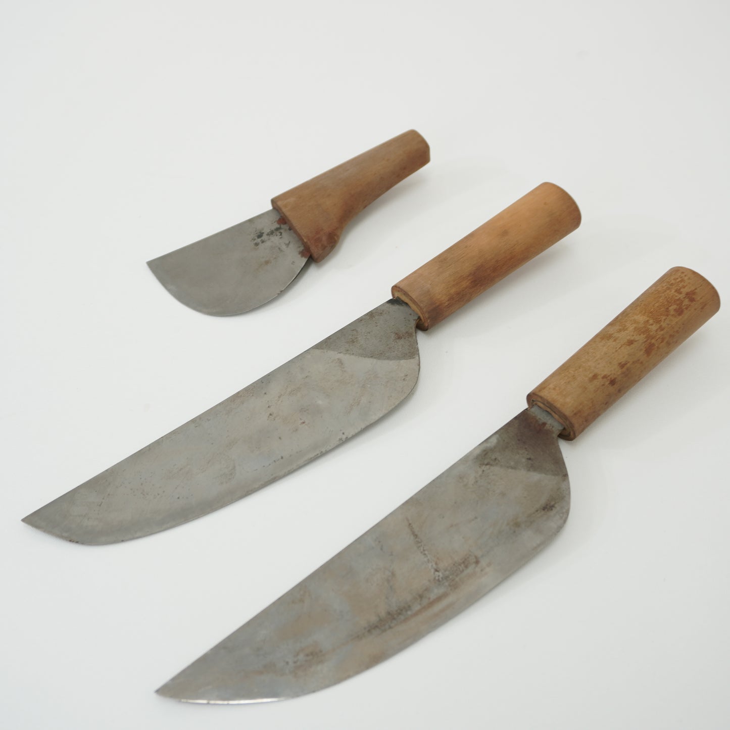 Rare! Japanese Used Vintage Kitchen Knife Lot 3 Set Sushi Sasimi F-416