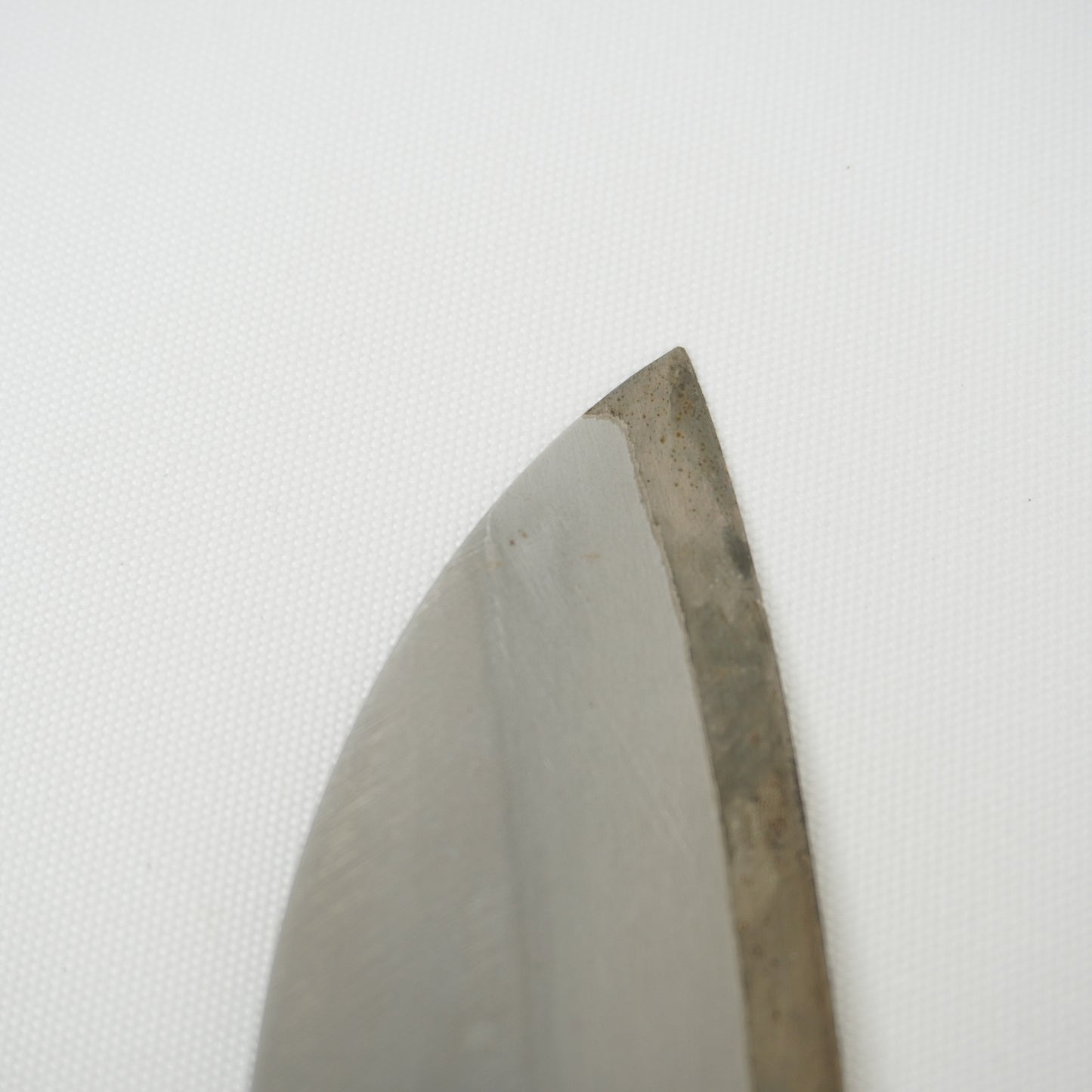 Good Condition! Japanese Used Kitchen Santoku Knife Sushi Sasimi F-417