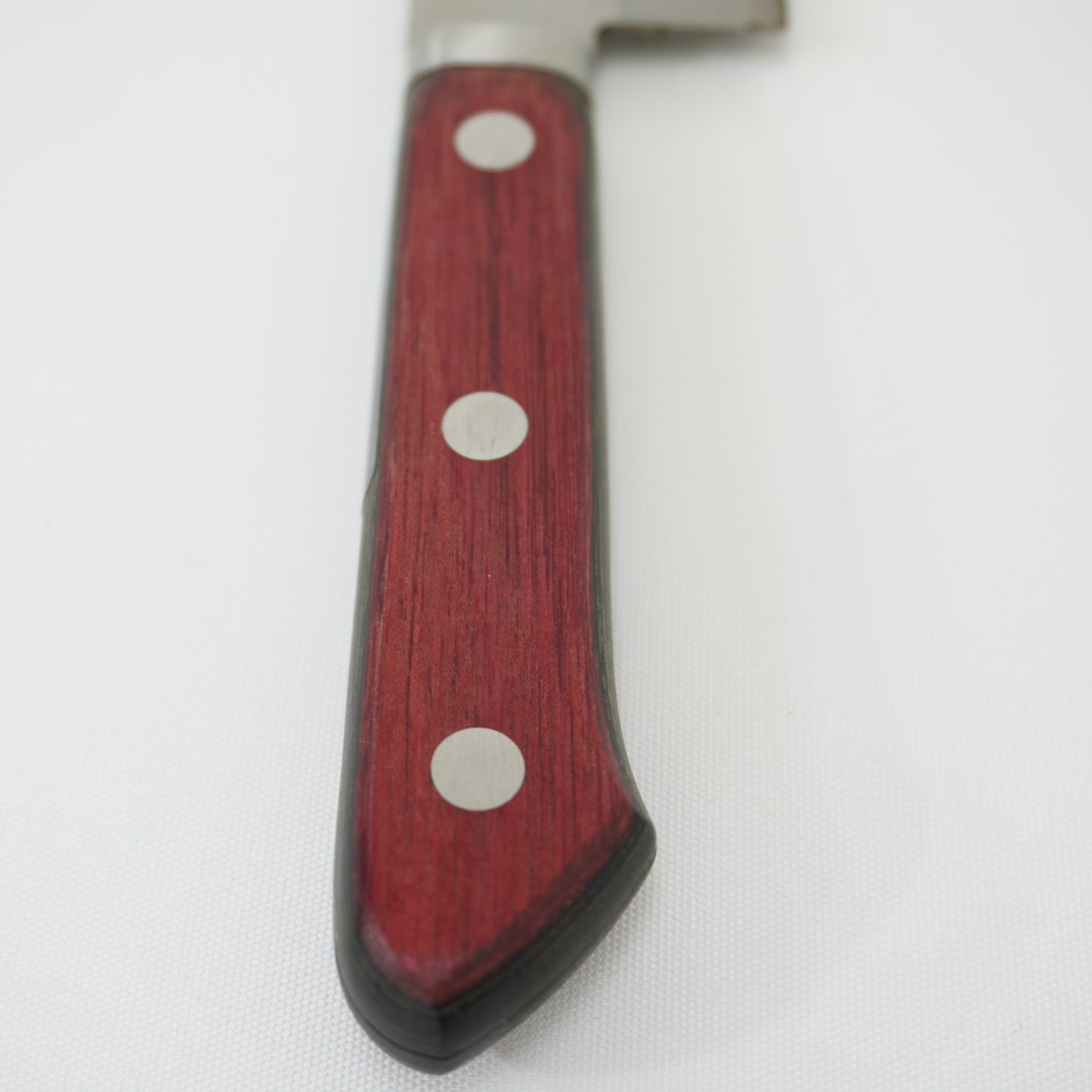 Good Condition! Japanese Used Kitchen Santoku Knife Sushi Sasimi F-417