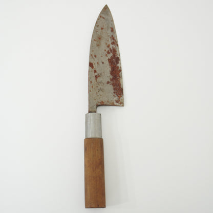 For ID bakonzo:Japanese Used Vintage Kitchen Knife Lot 3 Set Sushi Sasimi F-418