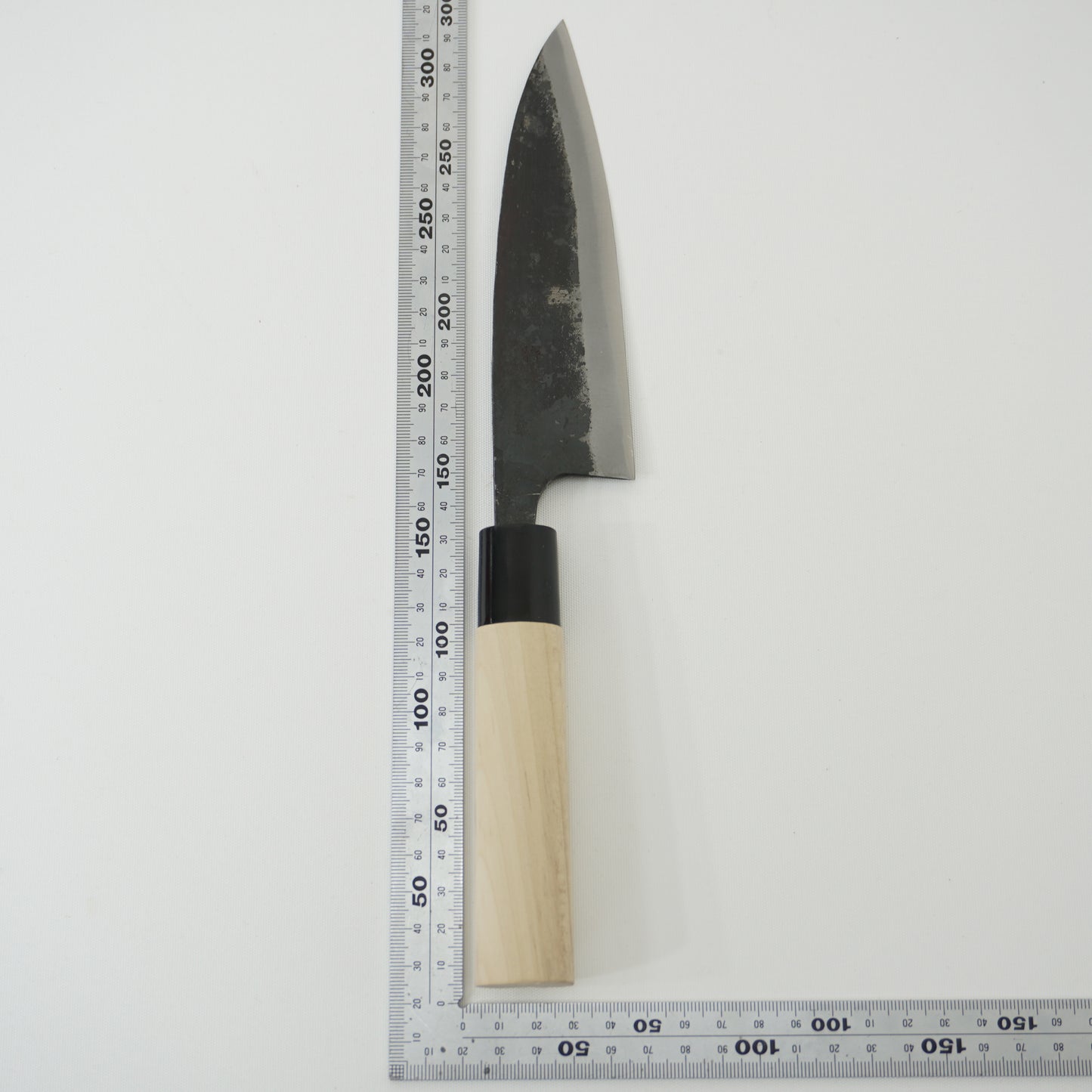 Japanese Used Black Blade Kitchen Knife Lot 3 Set Sushi Sasimi F-420