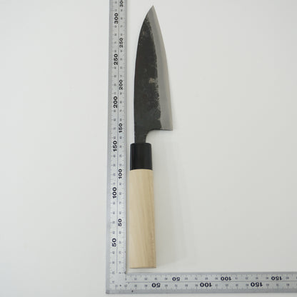 Japanese Used Black Blade Kitchen Knife Lot 3 Set Sushi Sasimi F-420