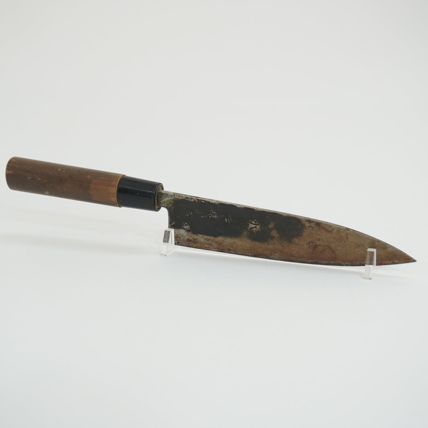 Japanese Used Black Blade Kitchen Knife Lot 3 Set Sushi Sasimi F-420